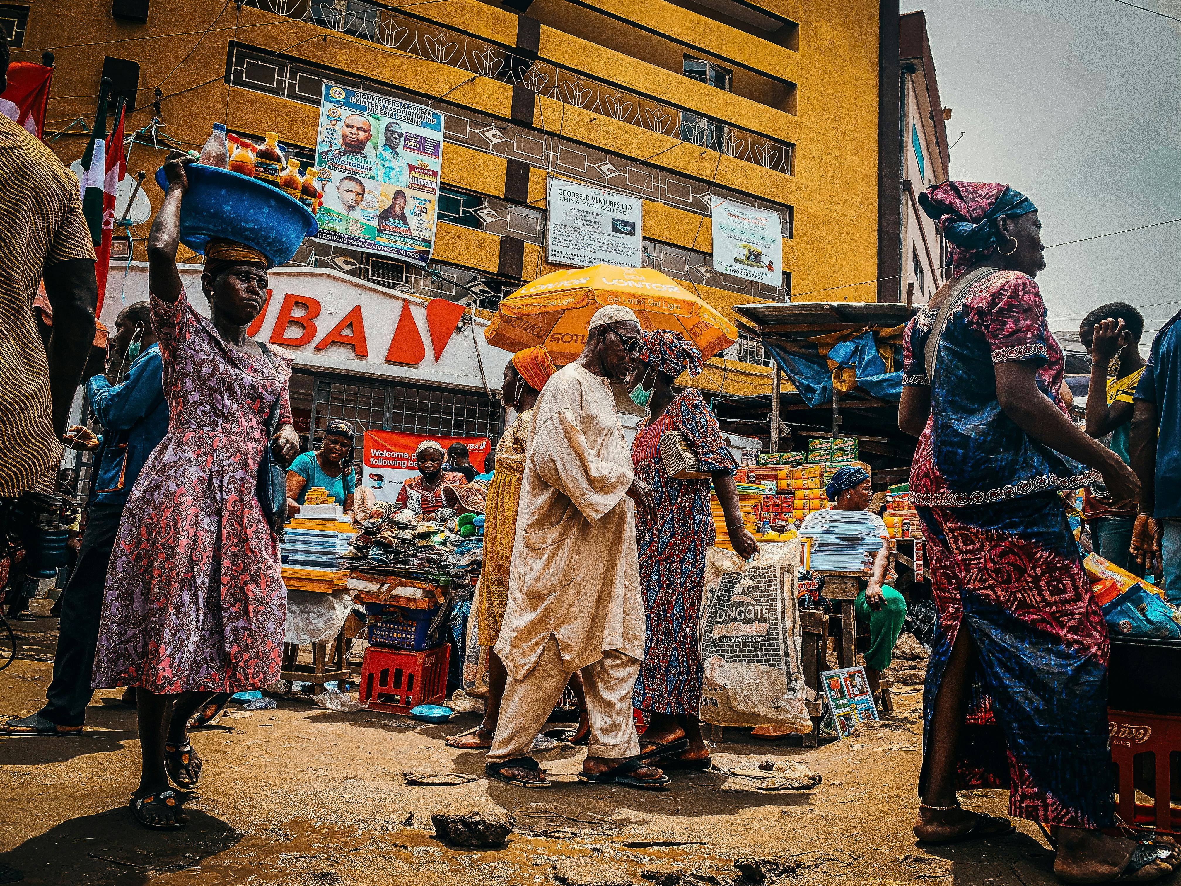 Scène de marché au Tchad